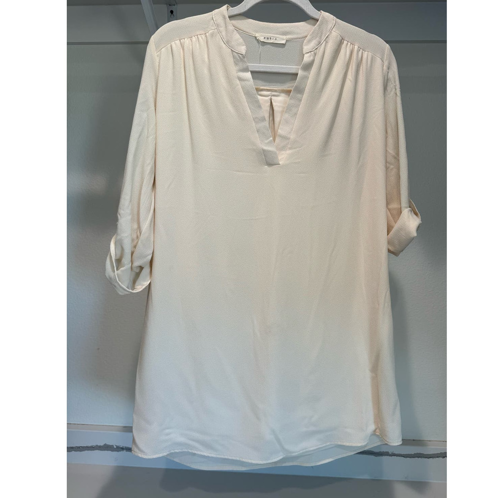 Entro Tunic Dress Cream Size Small‎